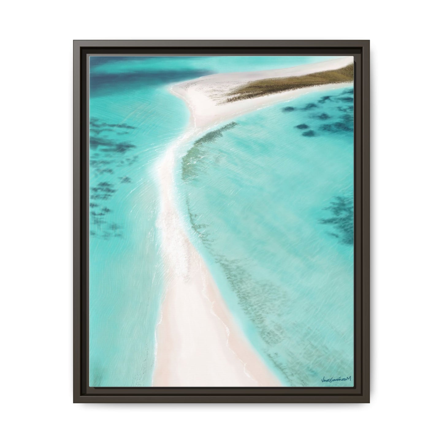 Cayo de Agua, Framed Canvas, Matte