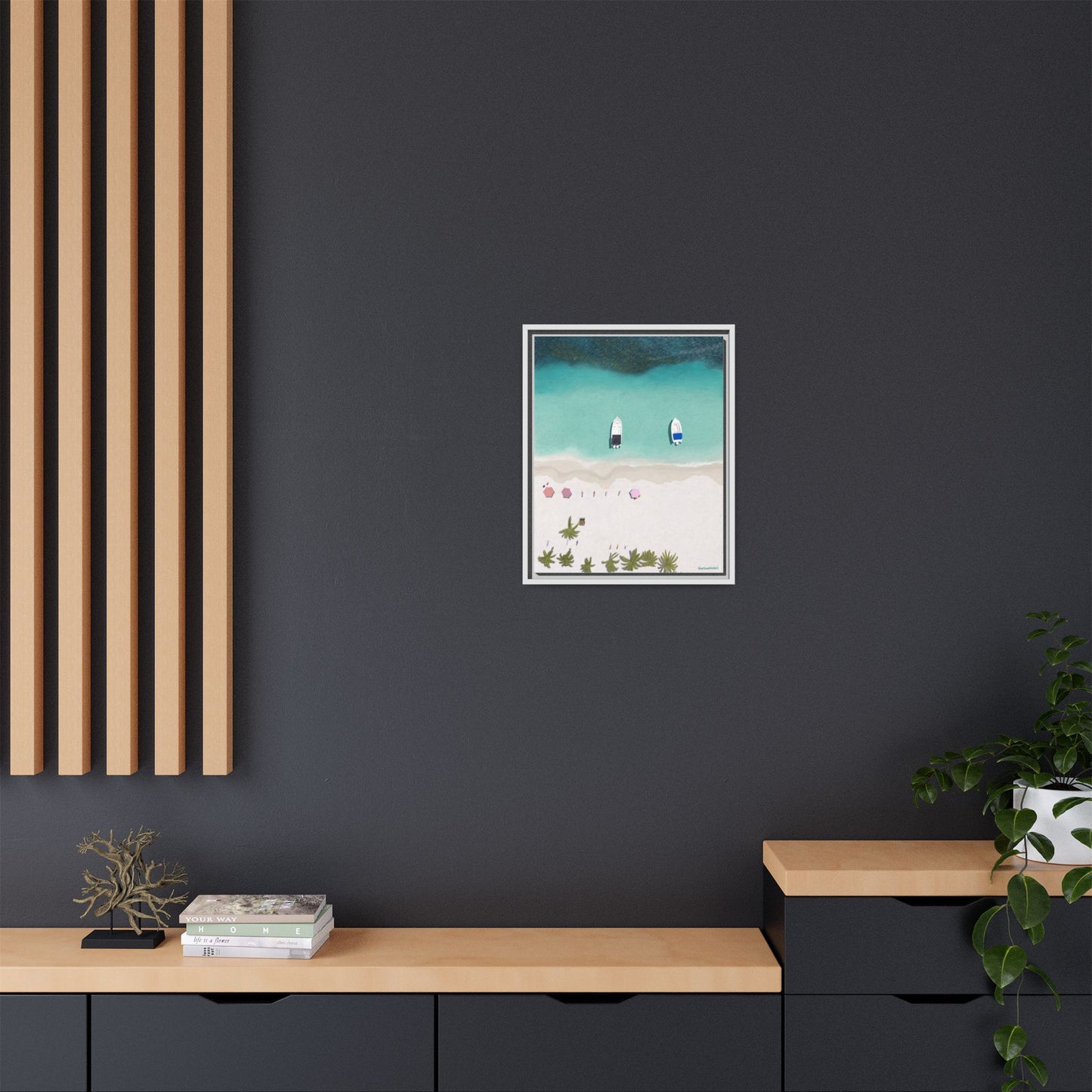 Cayo Sombrero, Framed Canvas, Matte