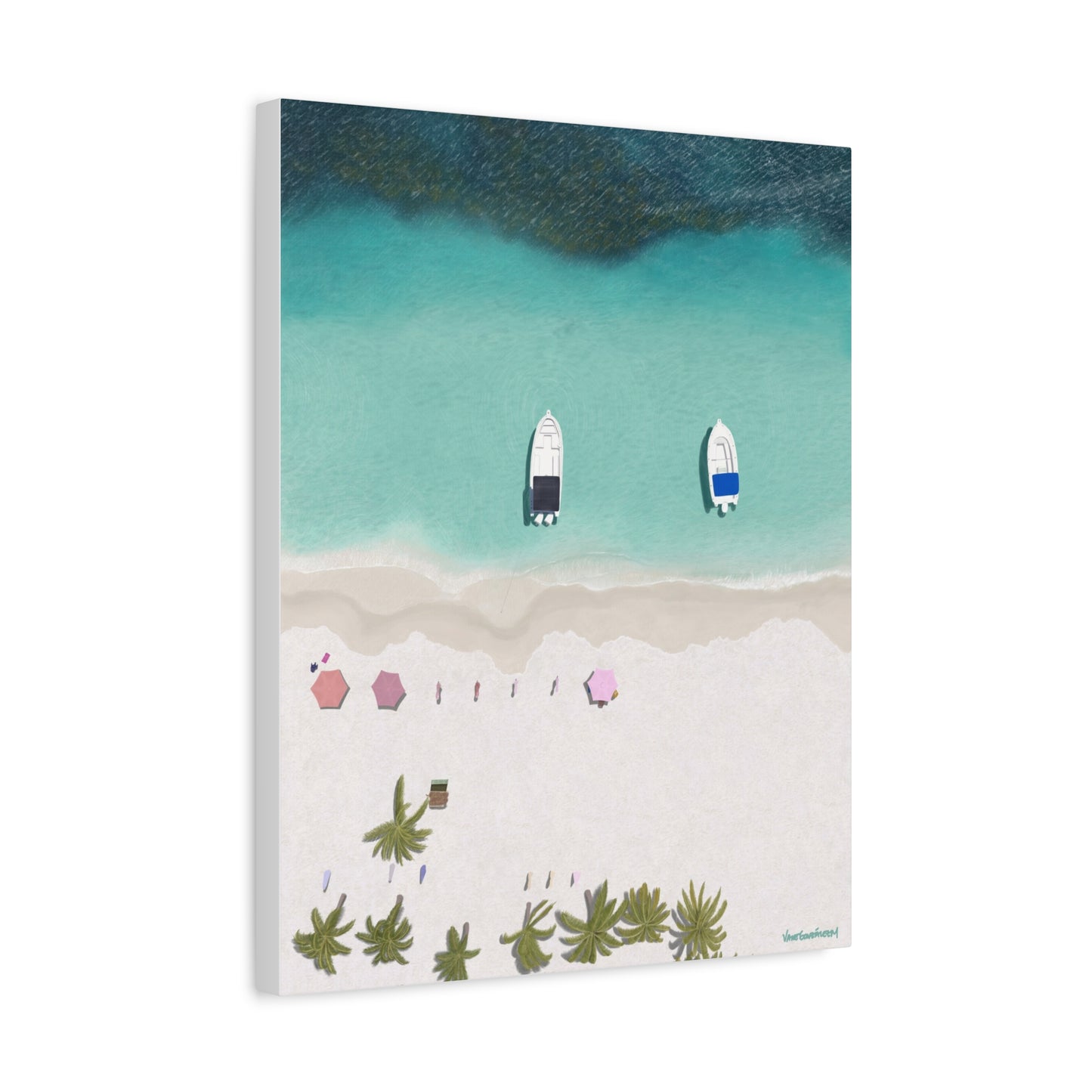 Cayo Sombrero, Stretched, Unframed Canvas, Matte