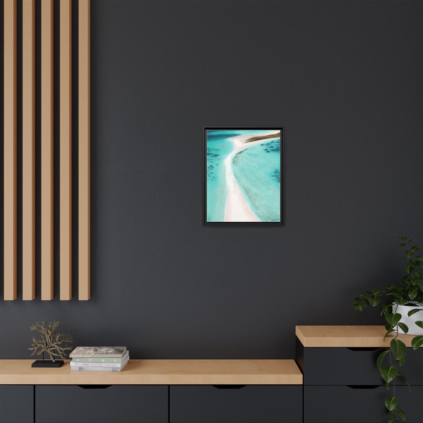 Cayo de Agua, Framed Canvas, Matte