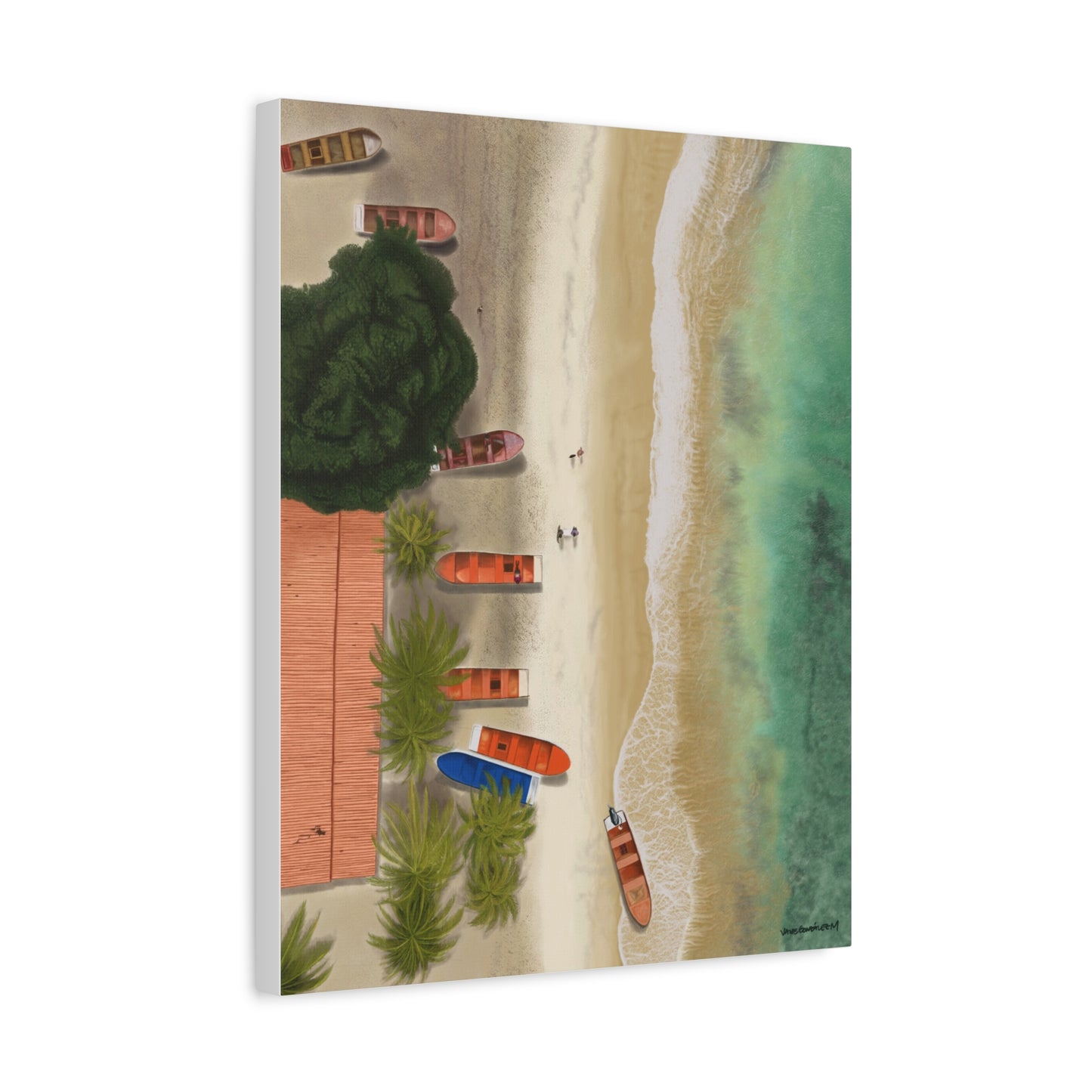 Playa de Cepe, Stretched, Unframed Canvas, Matte