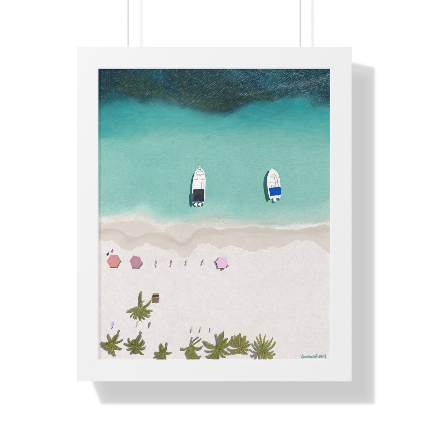 Cayo Sombrero, Framed Poster, Matte