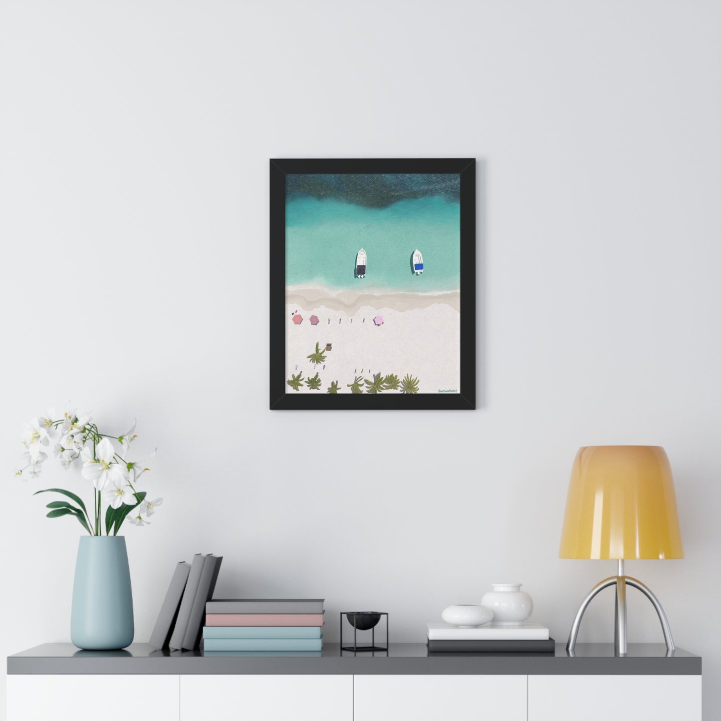 Cayo Sombrero, Framed Poster, Matte