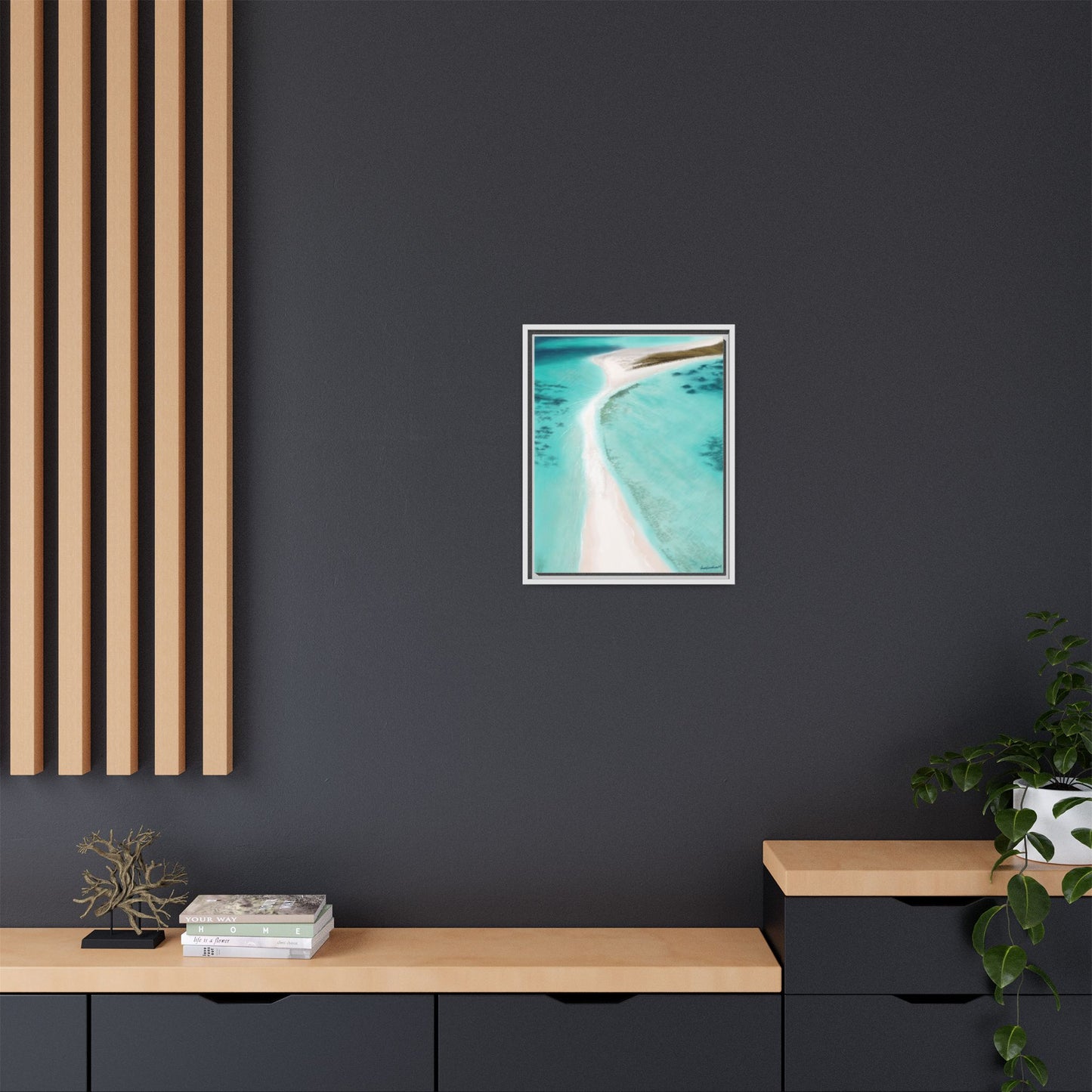 Cayo de Agua, Framed Canvas, Matte