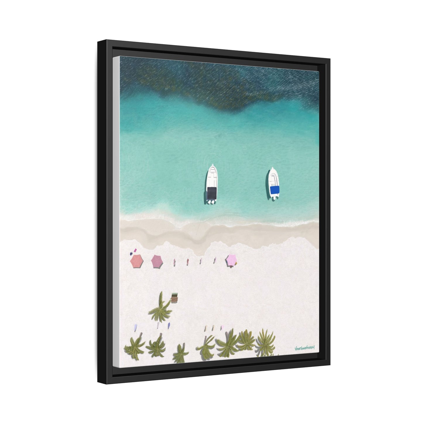 Cayo Sombrero, Framed Canvas, Matte