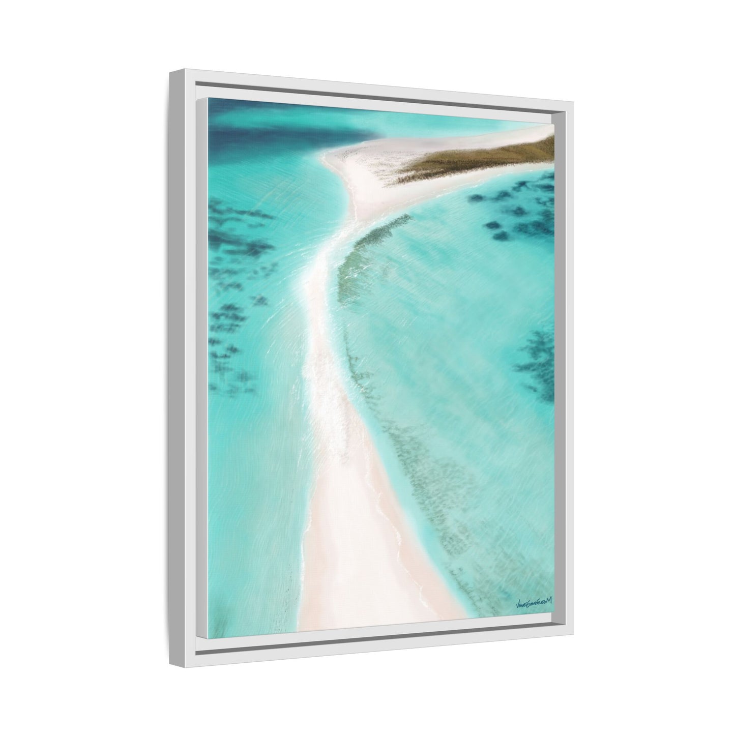 Cayo de Agua, Framed Canvas, Matte