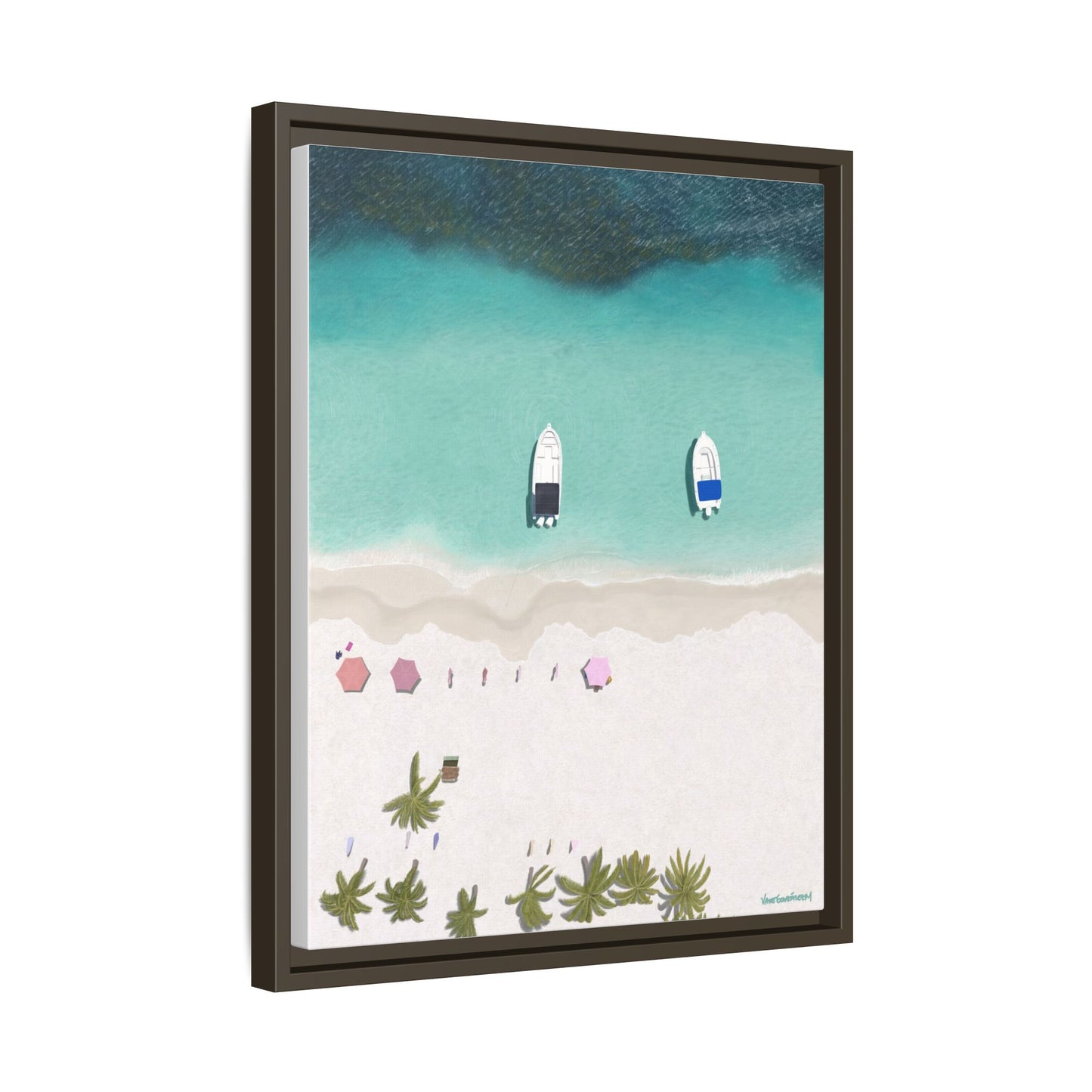 Cayo Sombrero, Framed Canvas, Matte
