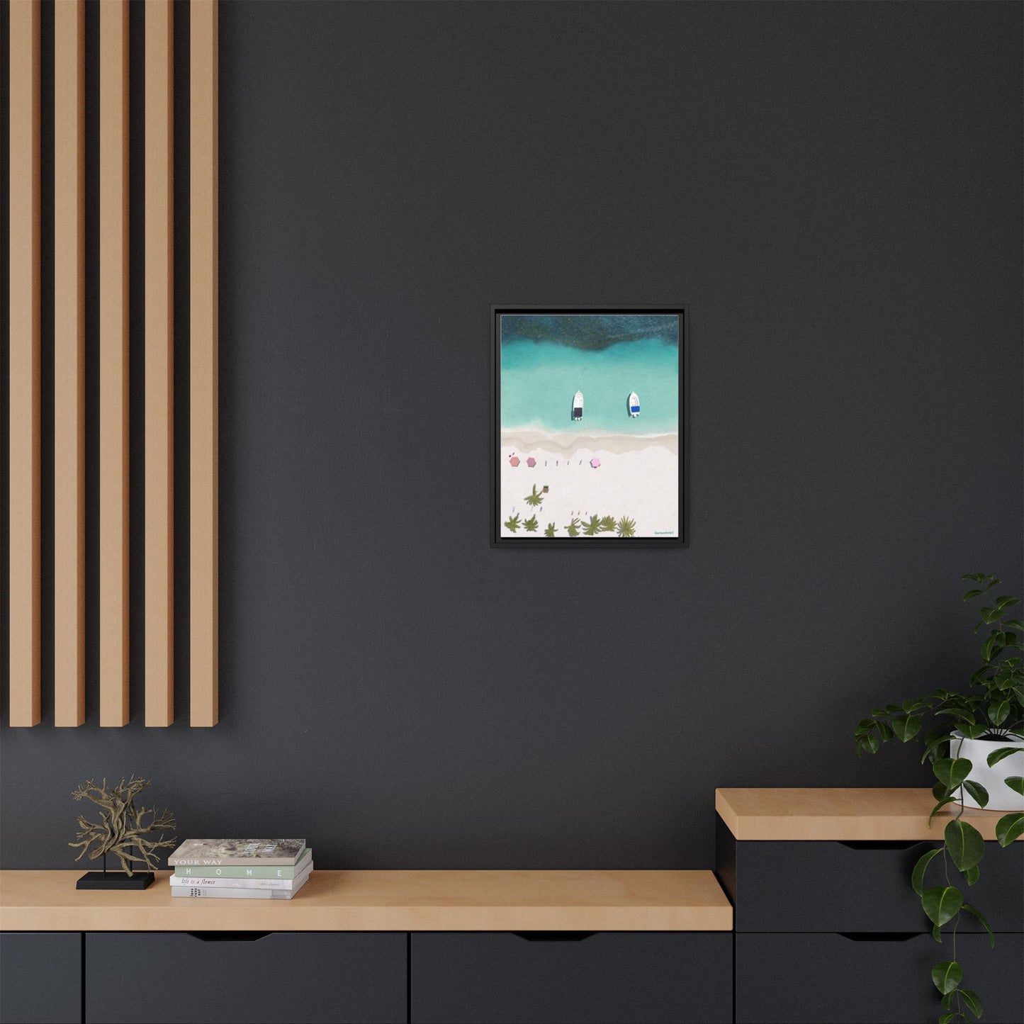 Cayo Sombrero, Framed Canvas, Matte