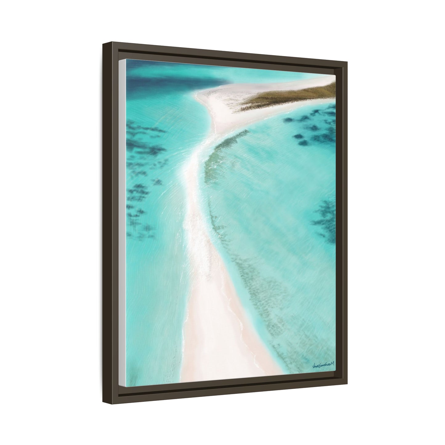 Cayo de Agua, Framed Canvas, Matte