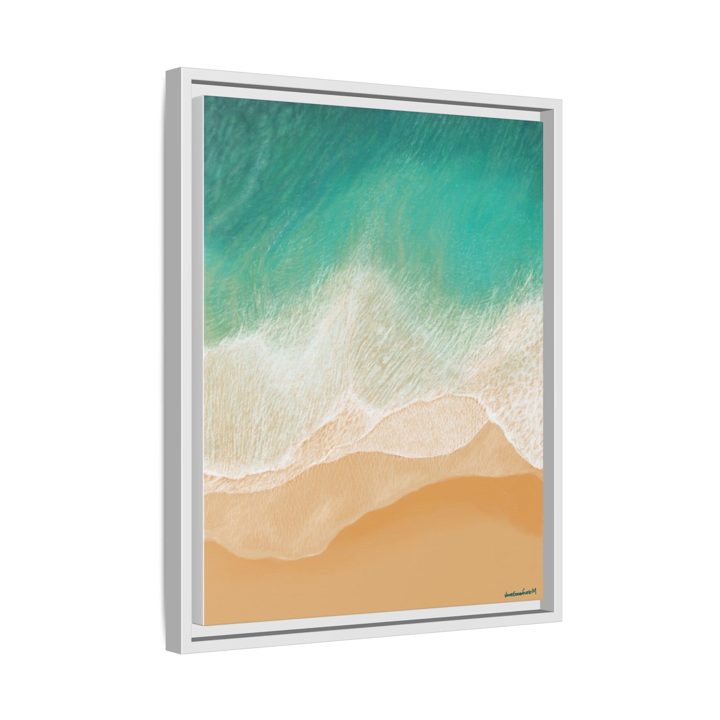 Playa Grande, Framed Canvas, Matte