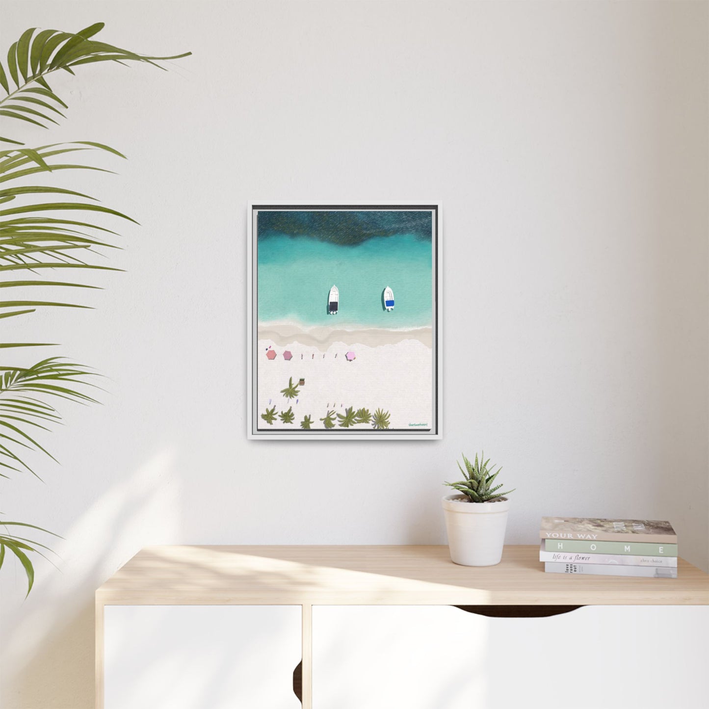 Cayo Sombrero, Framed Canvas, Matte