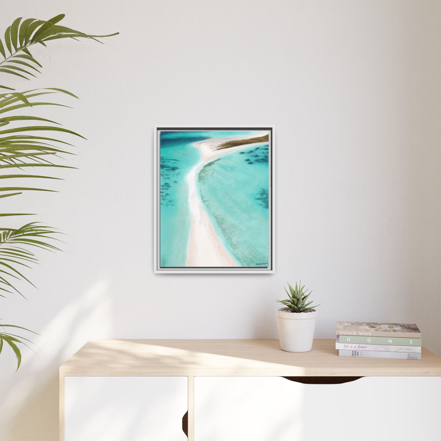 Cayo de Agua, Framed Canvas, Matte