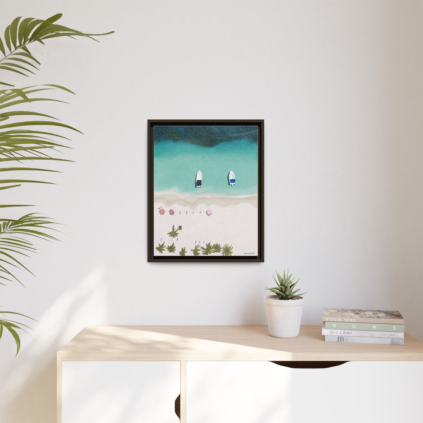 Cayo Sombrero, Framed Canvas, Matte