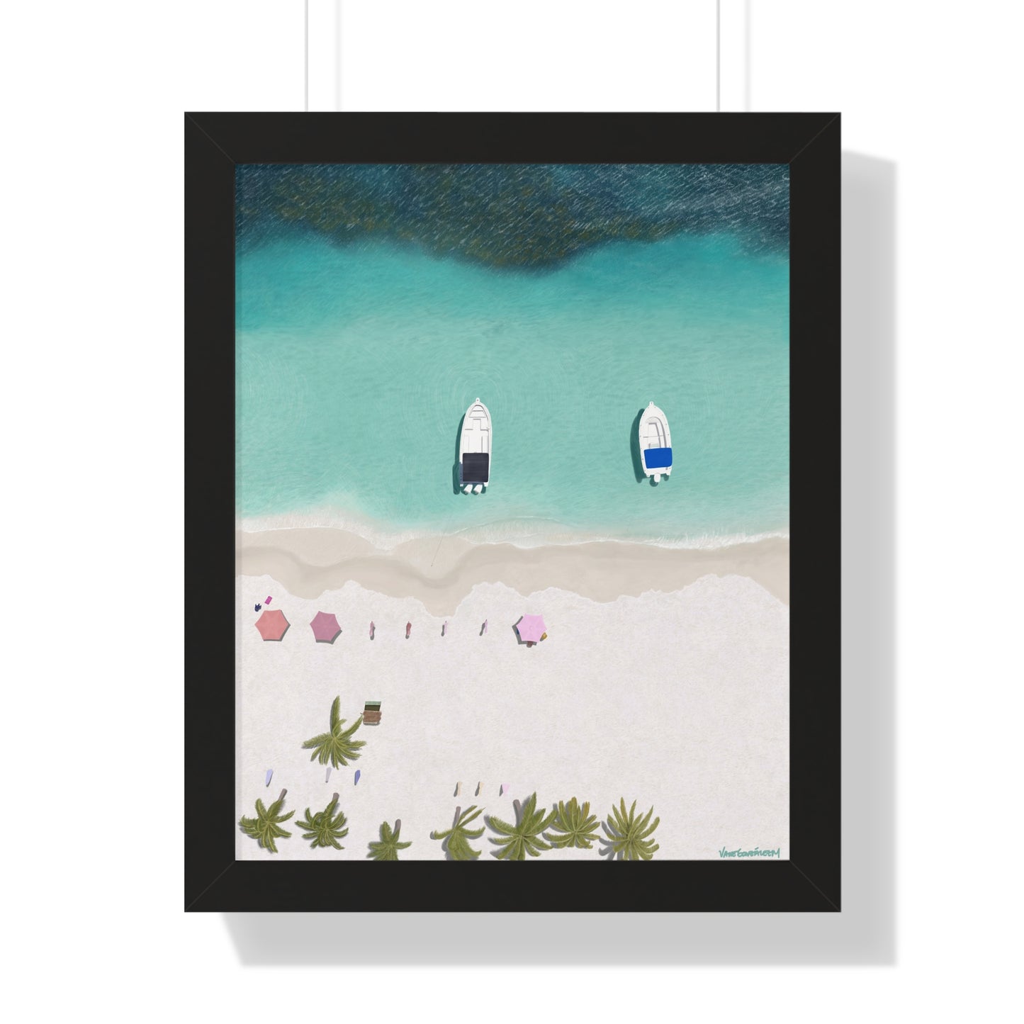 Cayo Sombrero, Framed Poster, Matte