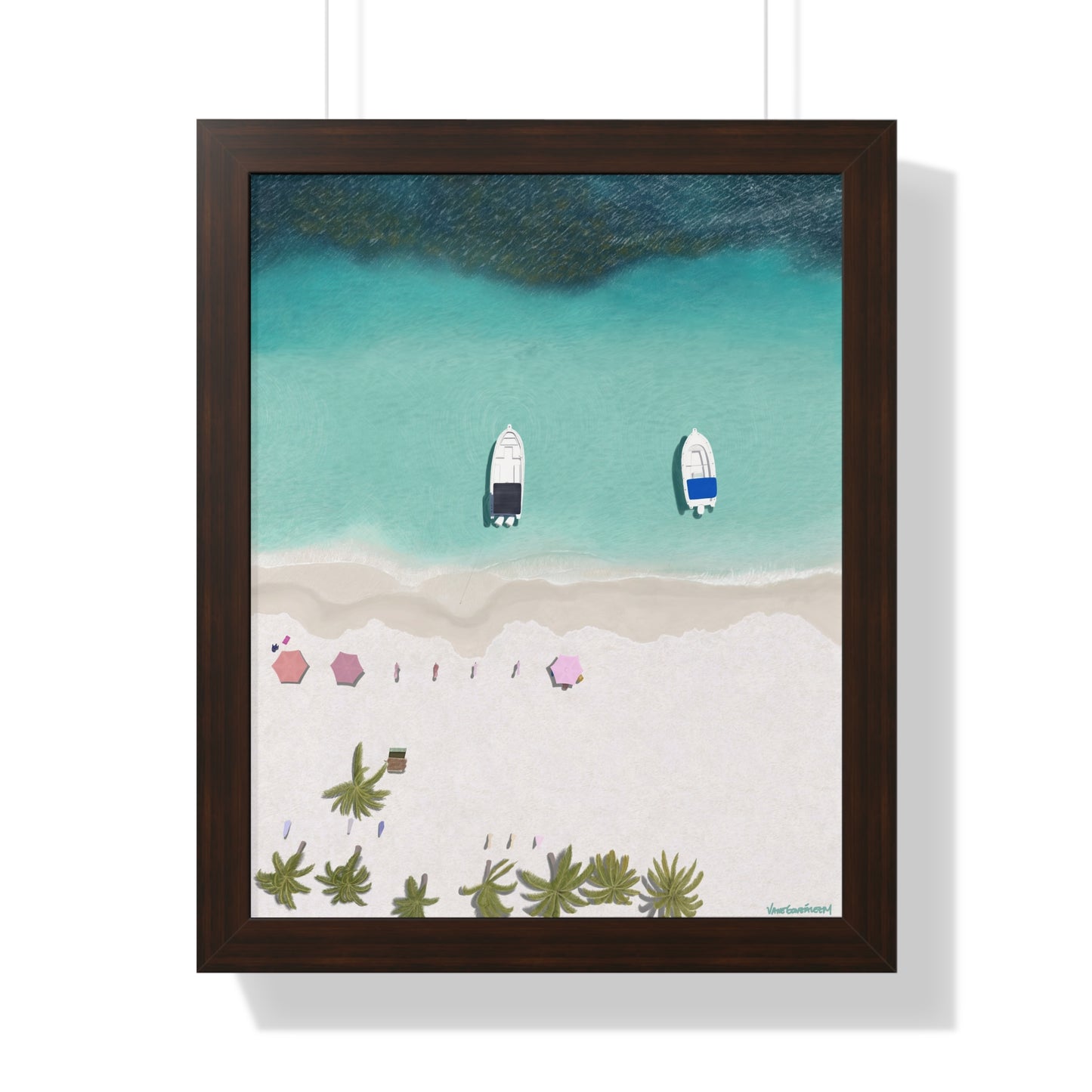 Cayo Sombrero, Framed Poster, Matte