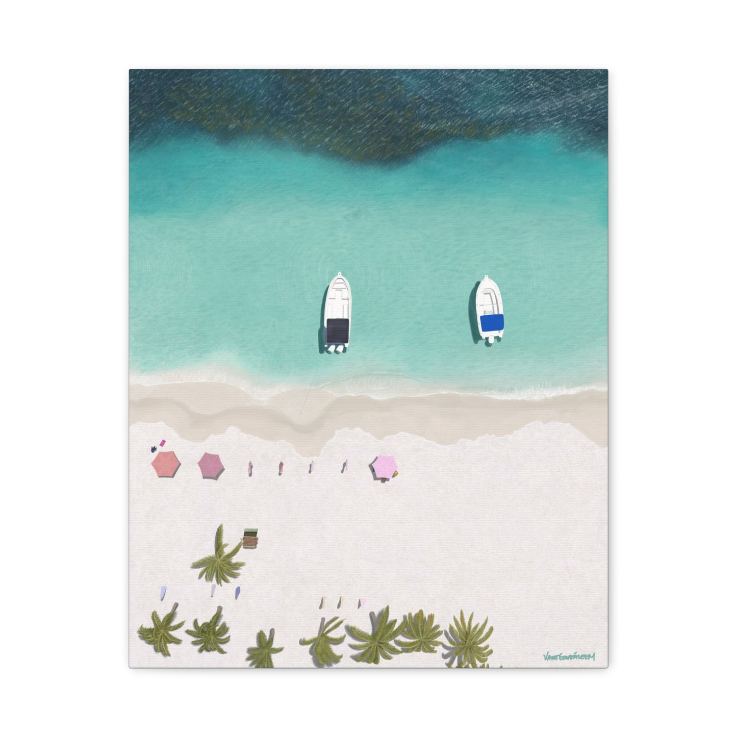 Cayo Sombrero, Stretched, Unframed Canvas, Matte