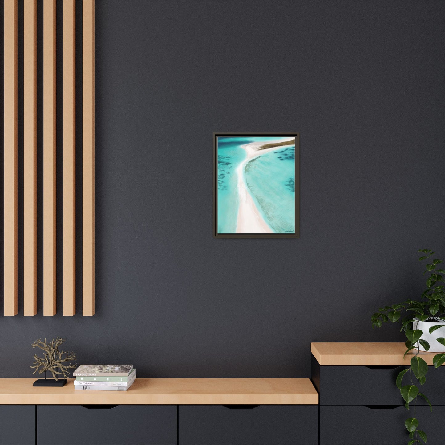 Cayo de Agua, Framed Canvas, Matte