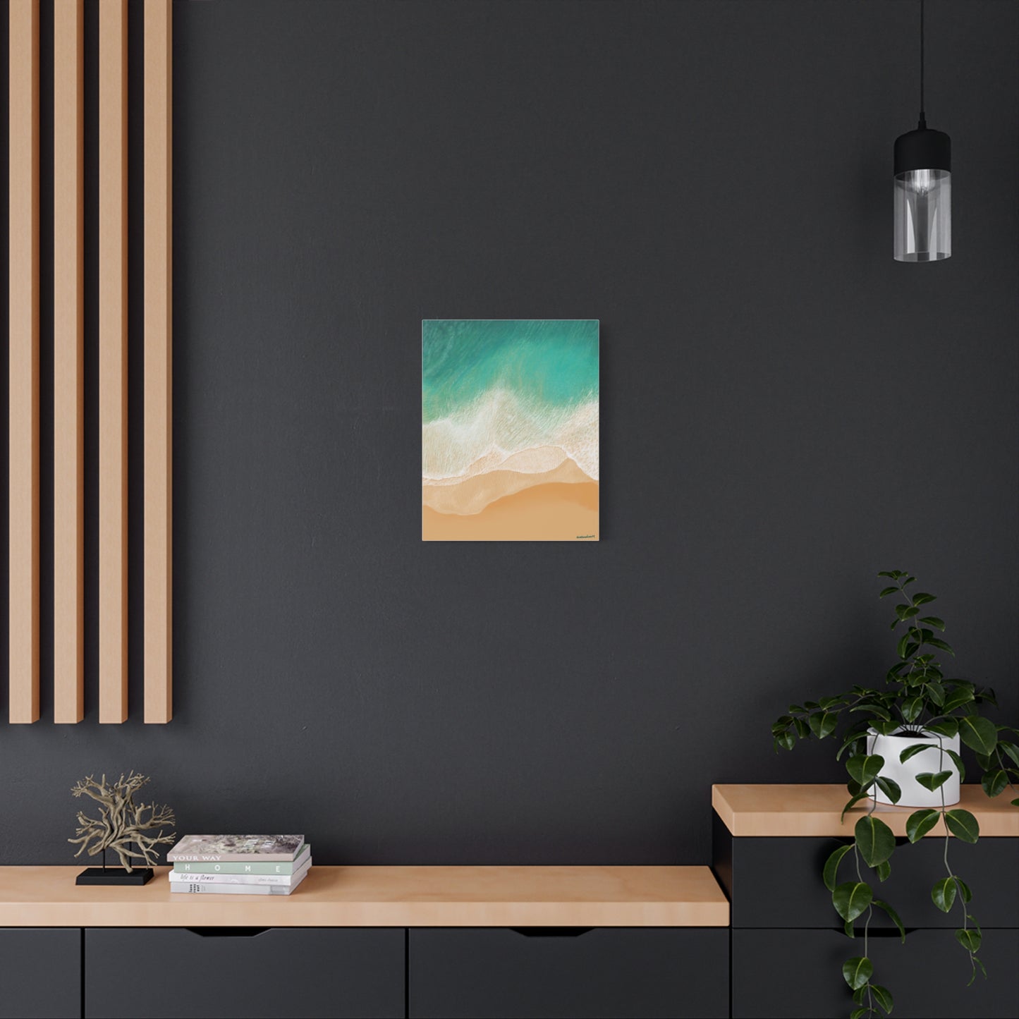 Playa Grande, Stretched, Unframed Canvas, Matte