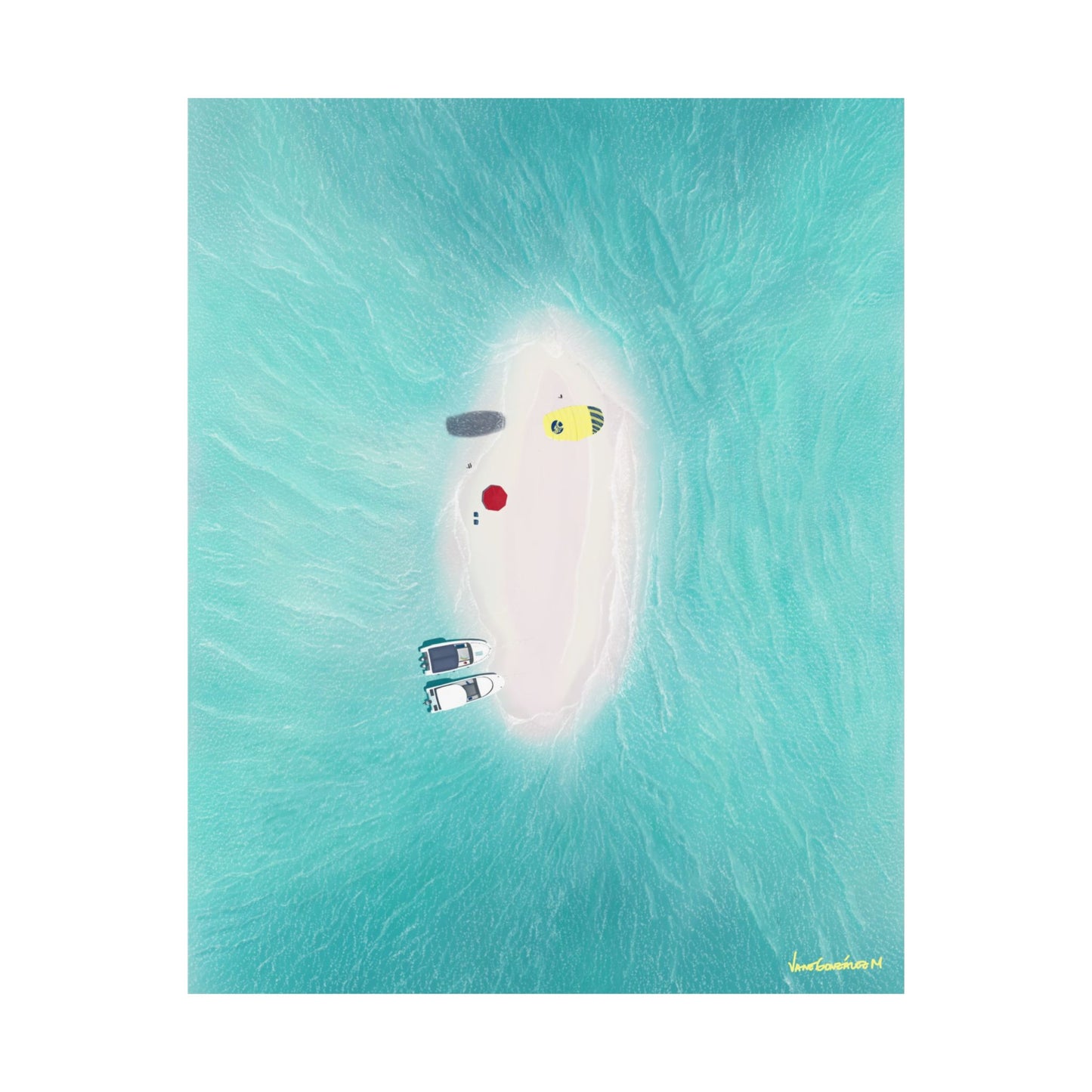 Los Roques Sandbank Posters, Matte