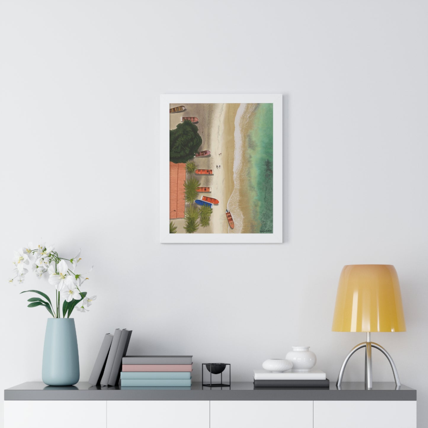 Playa de Cepe, Framed Poster, Matte