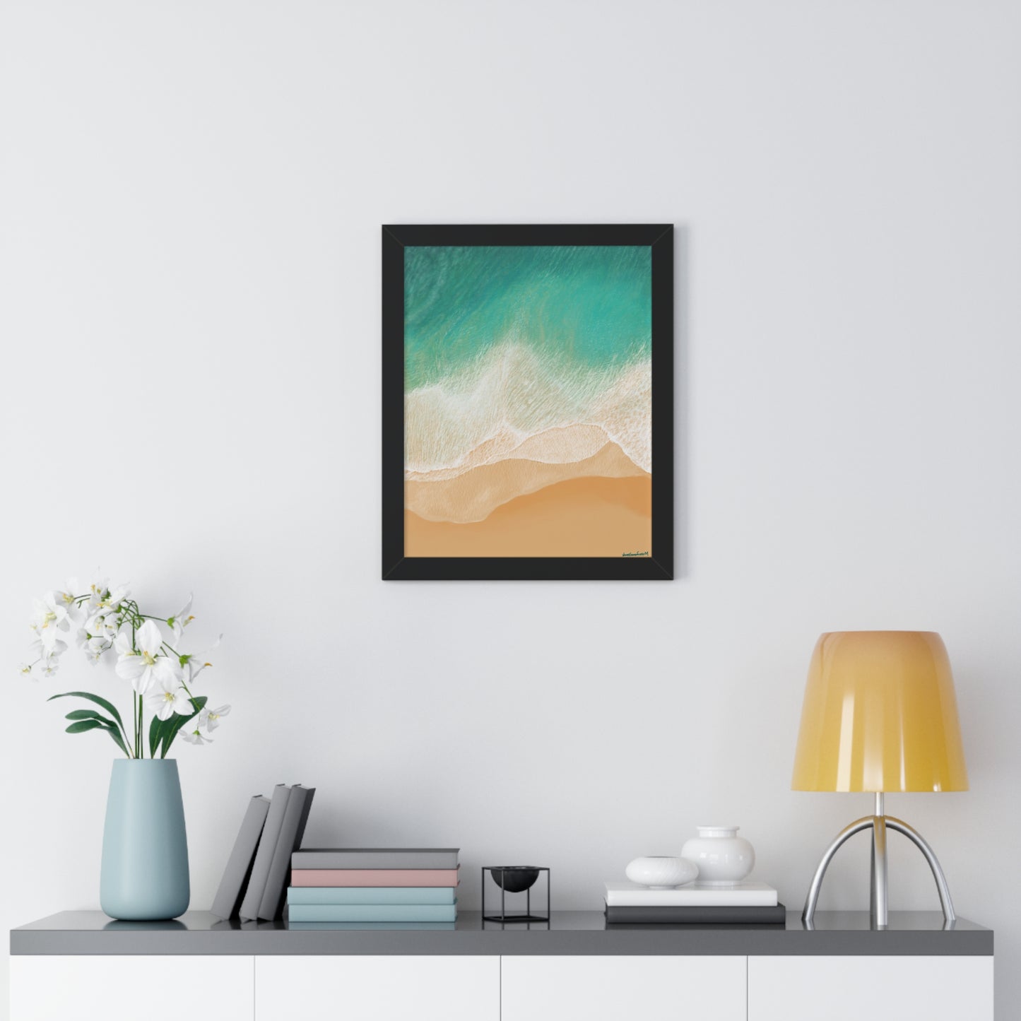 Playa Grande, Framed Poster, Matte