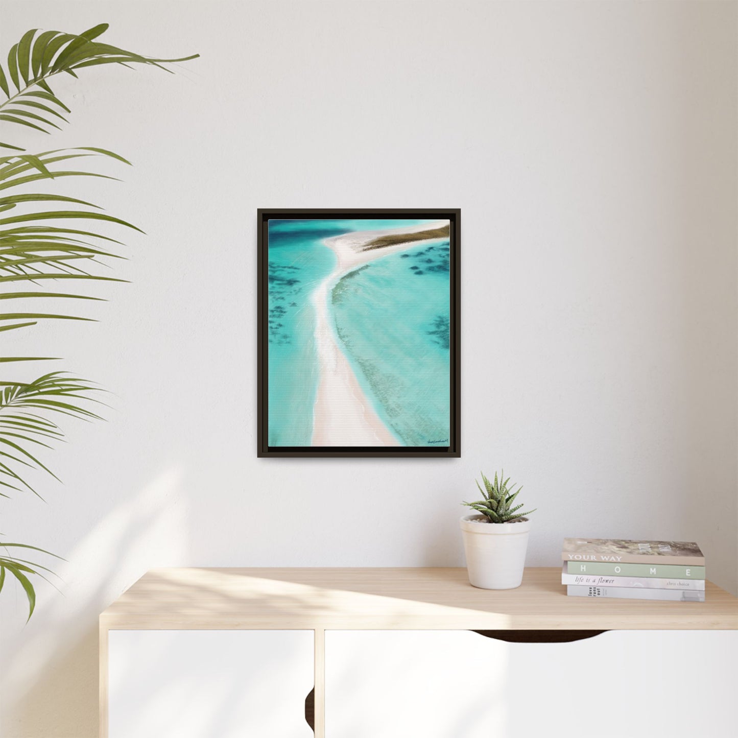 Cayo de Agua, Framed Canvas, Matte
