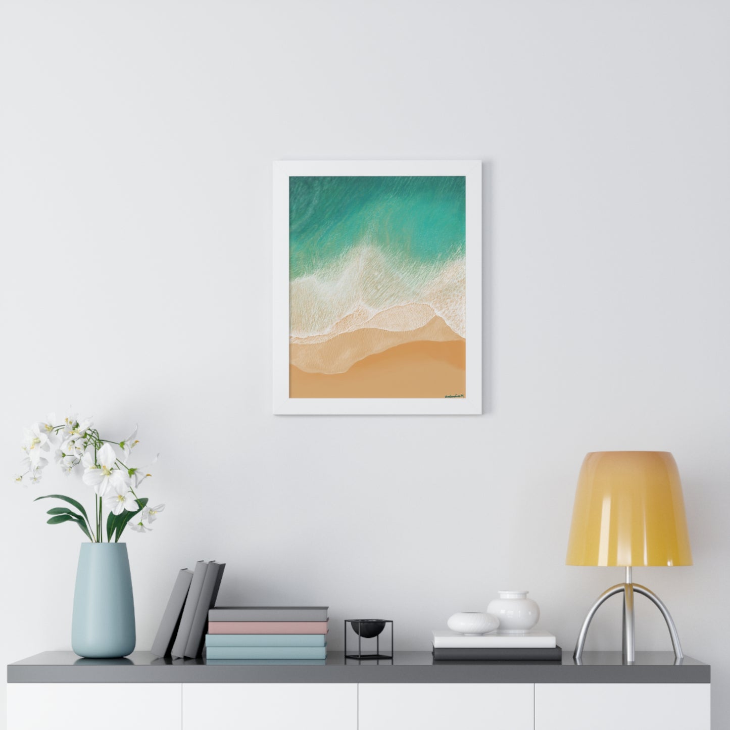Playa Grande, Framed Poster, Matte