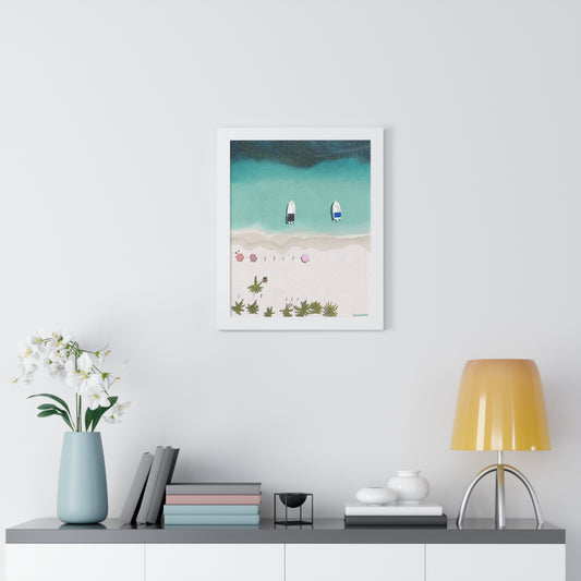 Cayo Sombrero, Framed Poster, Matte