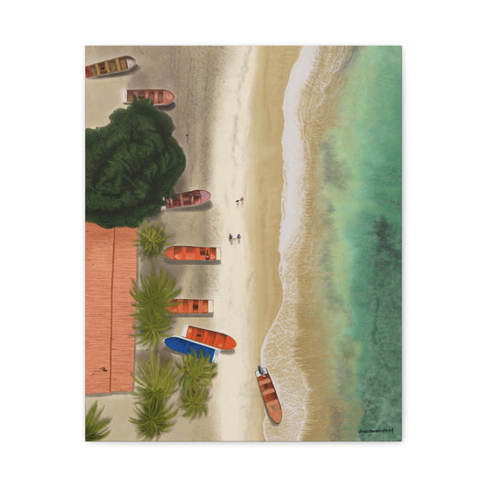 Playa de Cepe, Stretched, Unframed Canvas, Matte