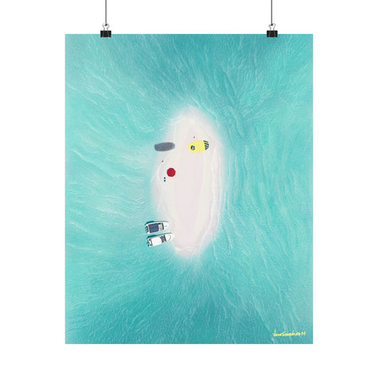 Los Roques Sandbank Posters, Matte