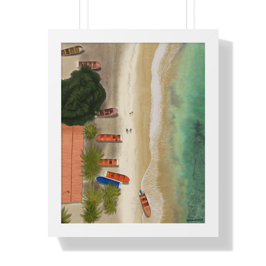 Playa de Cepe, Framed Poster, Matte