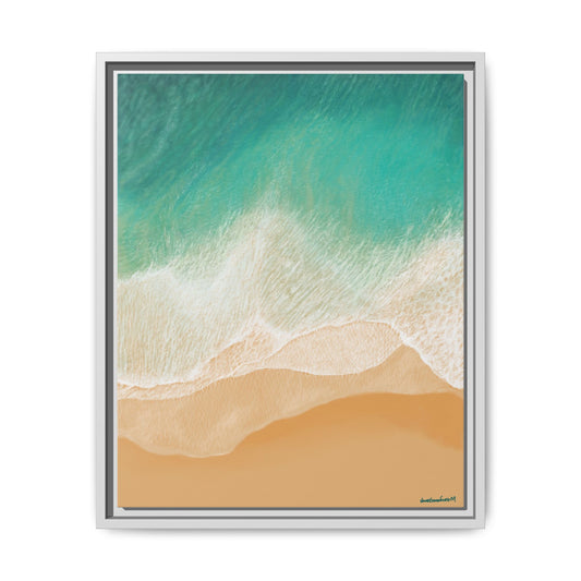 Playa Grande, Framed Canvas, Matte