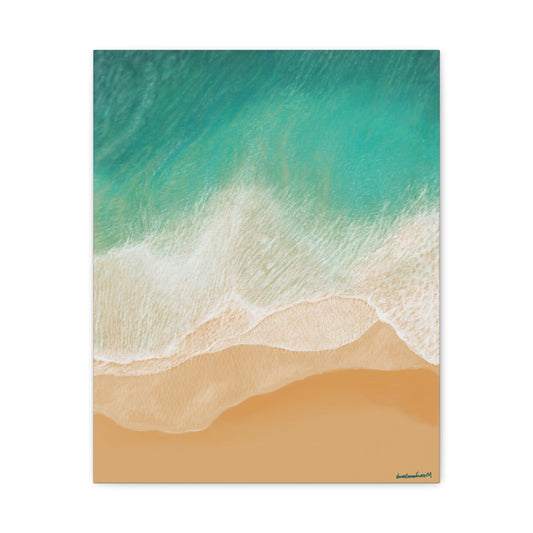 Playa Grande, Stretched, Unframed Canvas, Matte